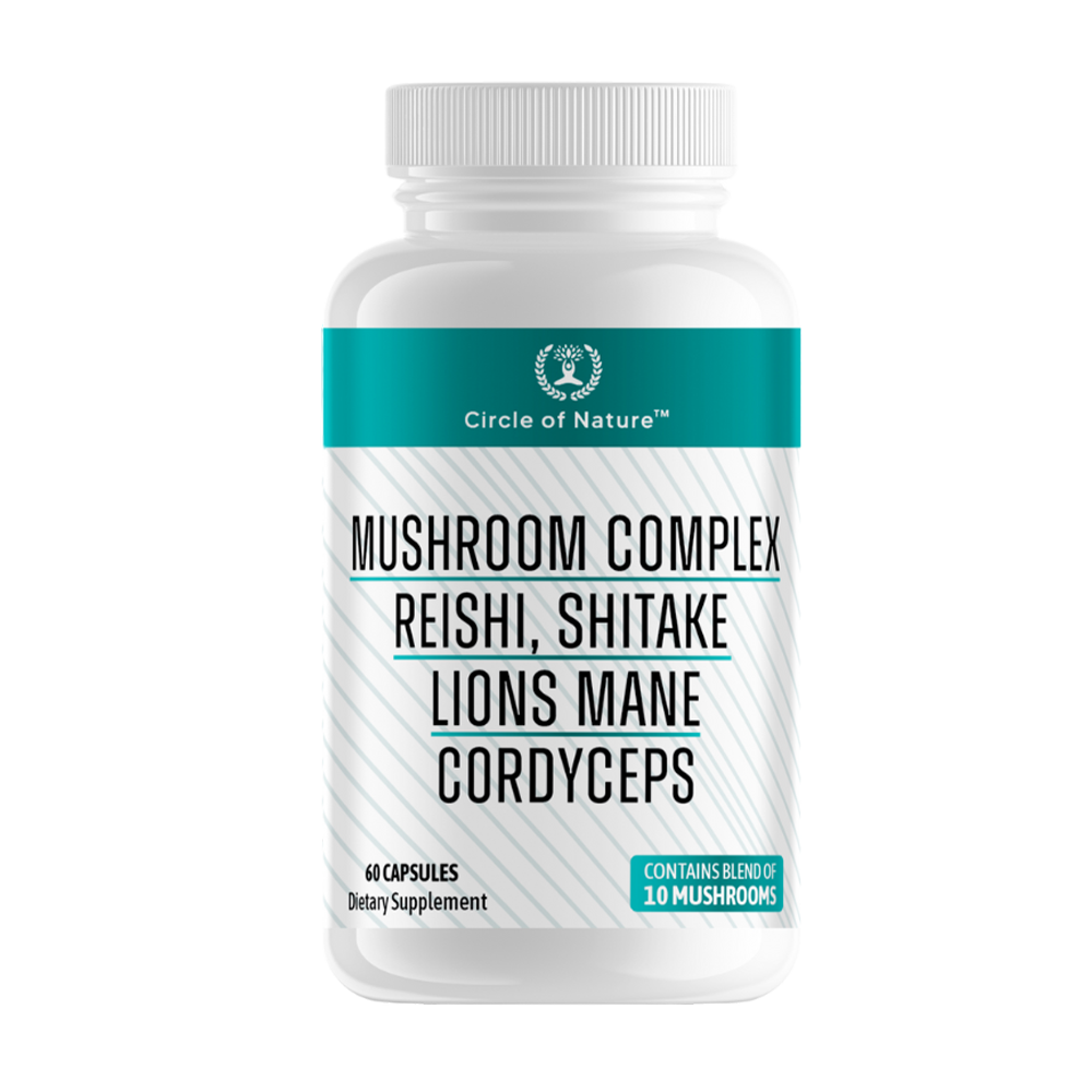 Mushroom Complex Capsules with 10 Functional Mushrooms